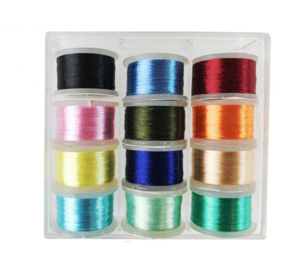 Koplo Fly Tying Floss Line Box (12 rollos)