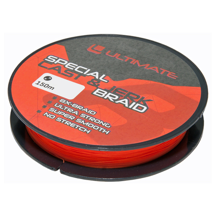 Ultimate Special Cast & Jerk Trenzada Fluo Red 0,25mm 18kg 150m