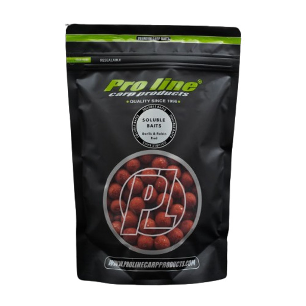 Pro Line Soluble Baits Garlic & Robin Red Boilies 20 mm (1kg)