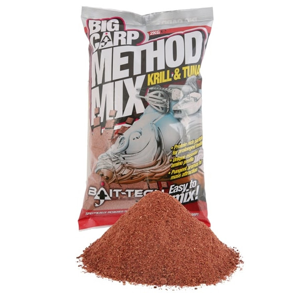Bait-Tech Big Carp Method Mix Cebo (2kg) - Krill & Tuna