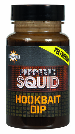 Dynamite Baits Peppered Squid Dip Líquido (100ml)