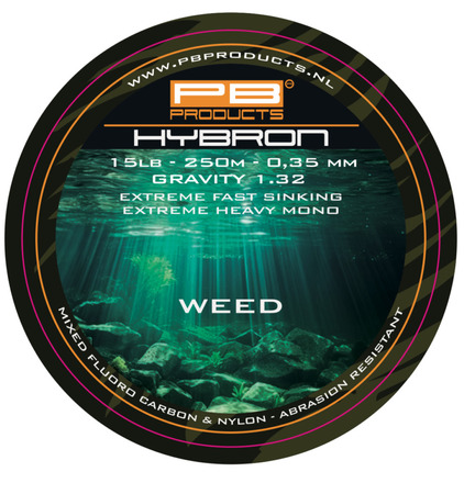 PB Products Hybron Weed 250 m Monofilamento Línea Principal