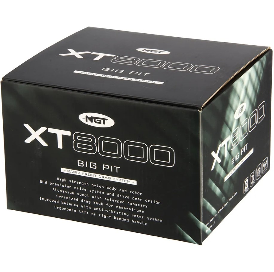 NGT XT-8000 Carrete Big Pit Ligero de Arrastre Rápido