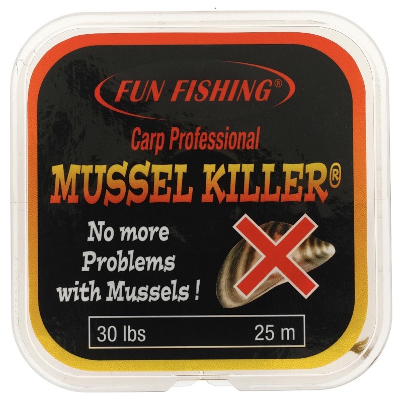 Fun Fishing Mussel Killer Líder para Carpa 25m