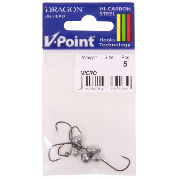 Dragon V-Point Micro Cabeza de Plomo, 5 piezas