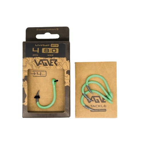 Vagner Anzuelo para Siluro Live Bait Pro (4 pcs)