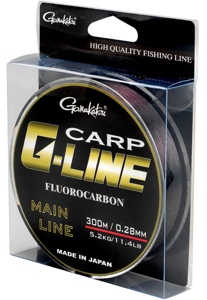 Gamakatsu G-Line Carp Fluorocarbono Café Oscuro 300m