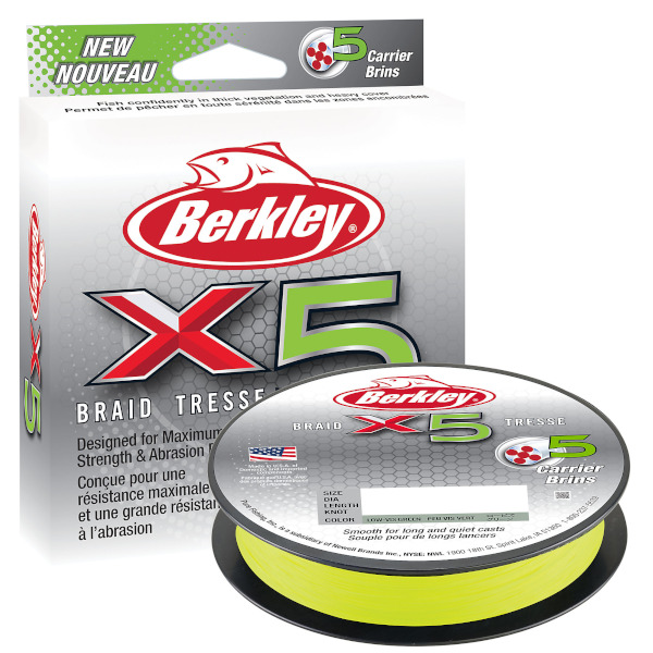 Berkley X5 Trenzado Flame Green 300m