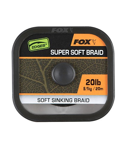 Fox Edges Naturals Soft Braid Hooklength Material para Bajo de Línea (20m)