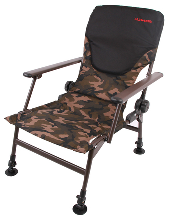 Ultimate Silla Reclinable Comfort Camo Silla para Carpfishing