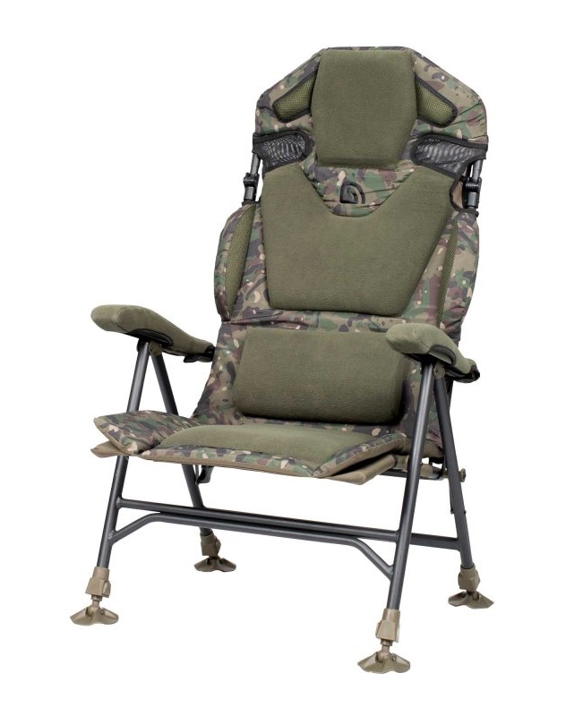 Trakker Levelite Camo Silla Reclinable de Respaldo Alto 