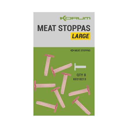 Korum Meat Stoppas - Grande (8 piezas)