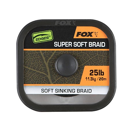 Fox Edges Naturals Soft Braid Hooklength Material para Bajo de Línea (20m)