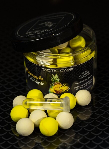 Tactic Carp Pineapple 'n Butric Pop Ups 15mm (Incl. Estimulador de Apetito)