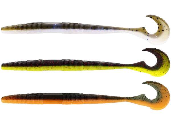 Westin Swimming Worm Shad 13cm (5 piezas) - Dark Water Mix