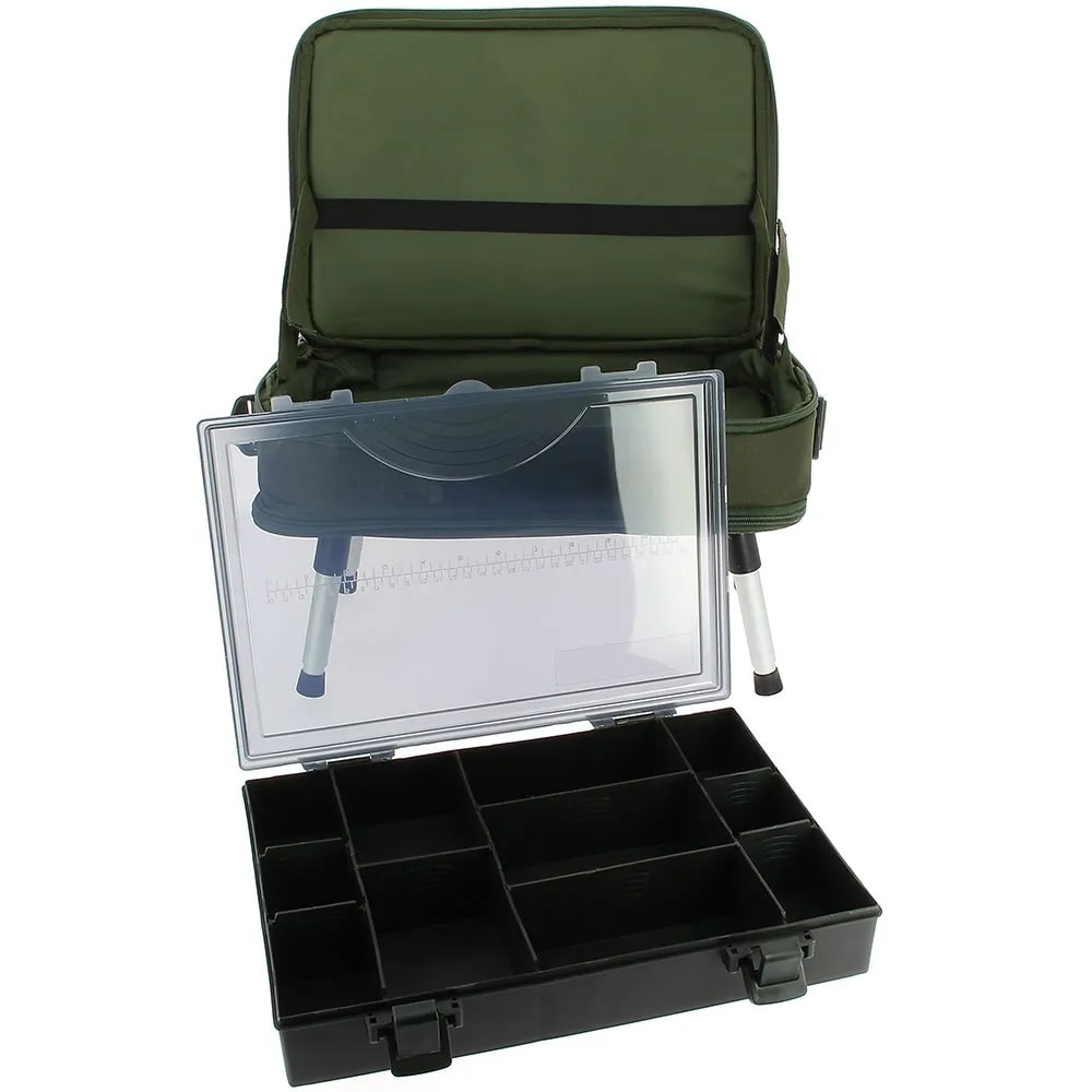 NGT Sistema de Caja Estuche con caja de aparejos y mesa de bivvy anexa