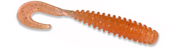 Major Craft ParaWorm Grub - UV Naranja