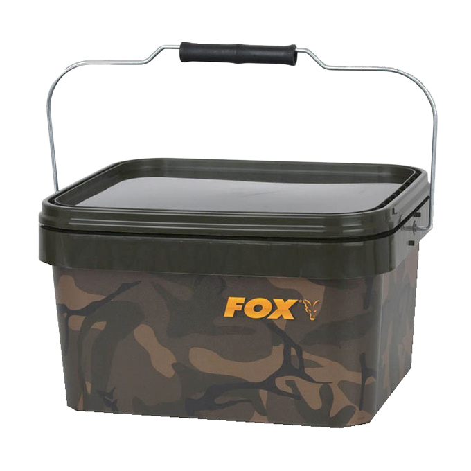 NGT Set de Cebado - Fox Camo Square Bucket, 5L