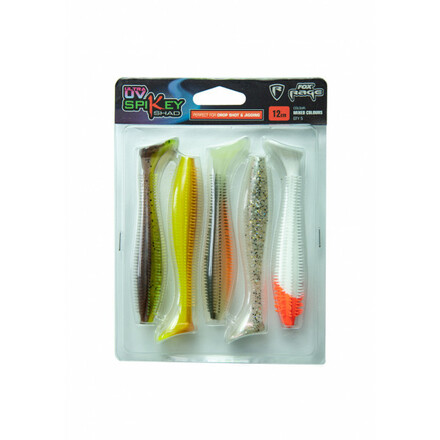 Fox Rage Spikey Shad Mixed UV Colour Pack (5pcs)