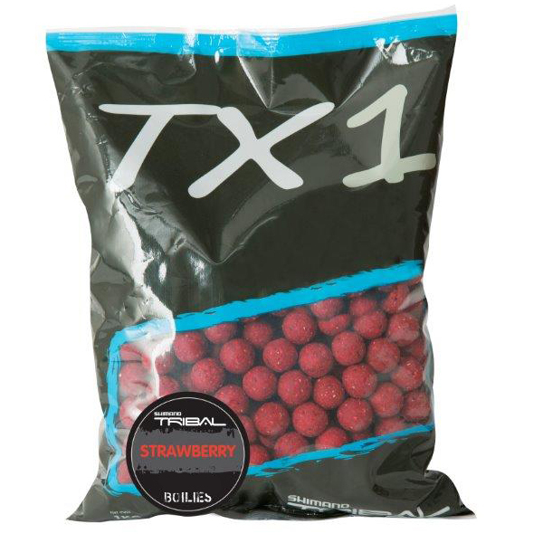 Shimano TX1 Boilies Strawberry - 3 bolsas por el precio de 2