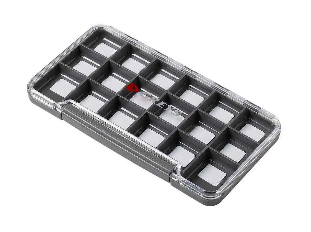 Greys Slim Waterproof Caja de Moscas Tacklebox - 18 Compartimentos