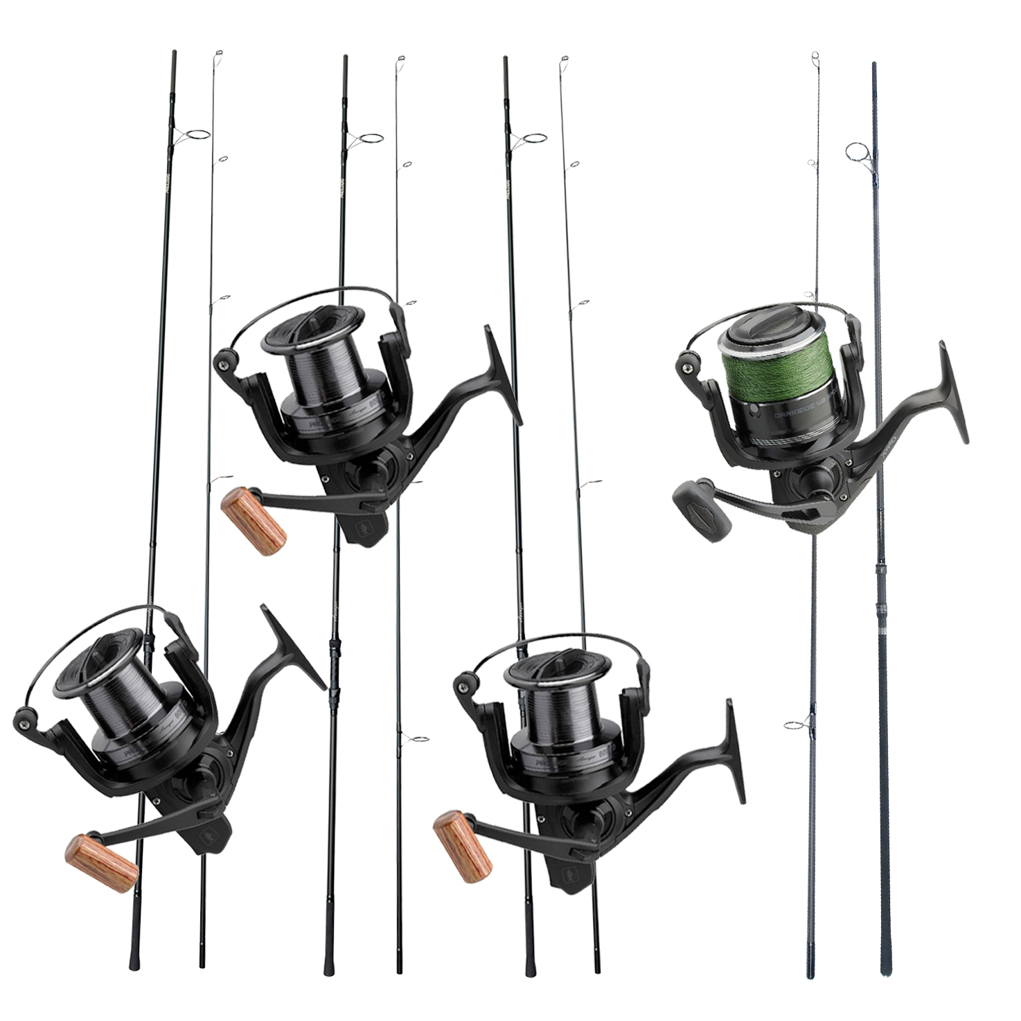 Prologic 4 Rod Set Completo para Carpa 12' (3,25lb) (Inc. Caña Spod Completa)