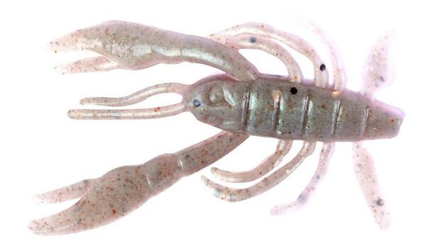 Berkley Gulp! Saltwater Crabby 2in Cebo Criatura (10 piezas) - Peppered Prawn