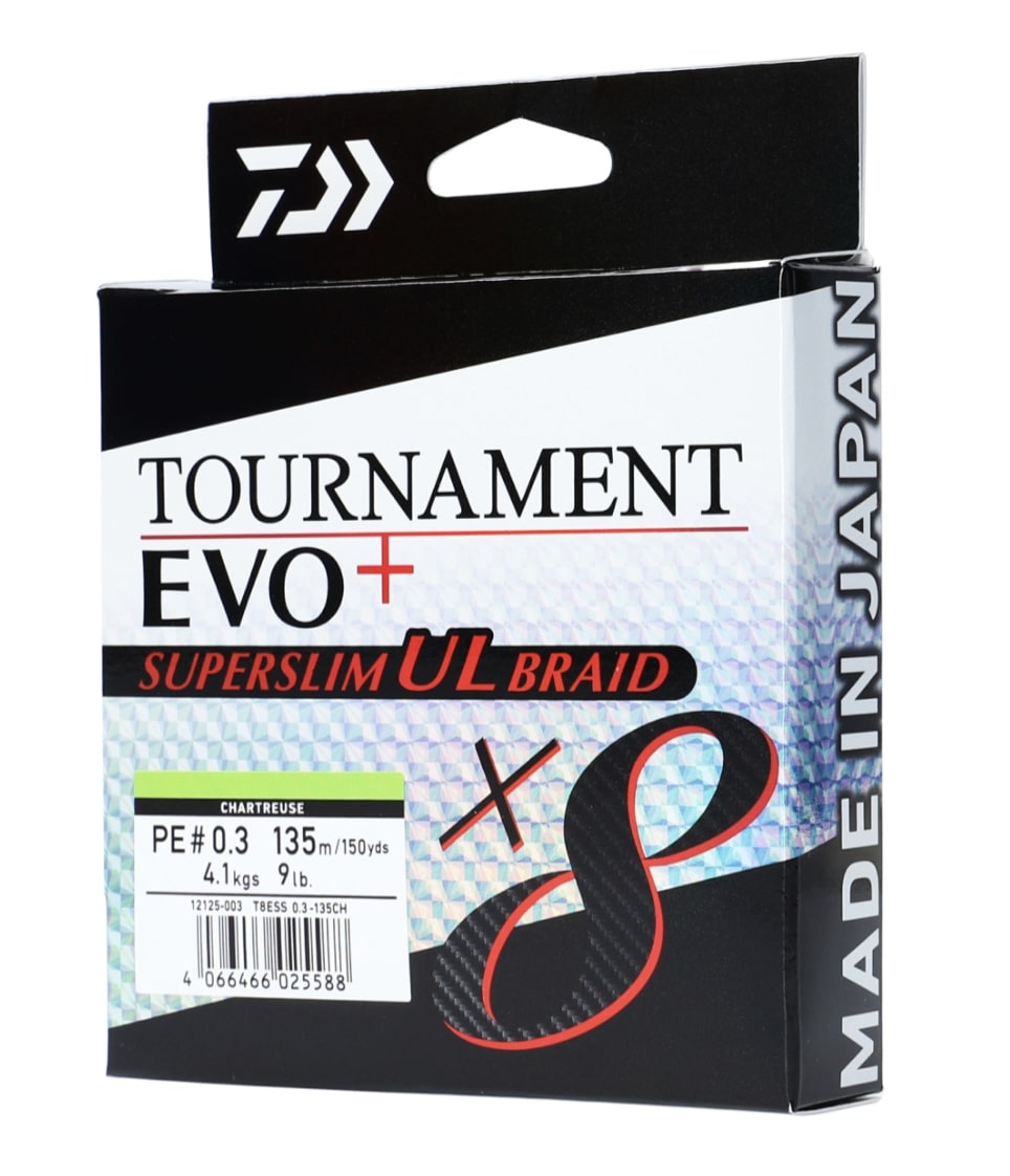 Daiwa Tournament X8 Evo+ Superslim UL Línea Trenzada (135m)