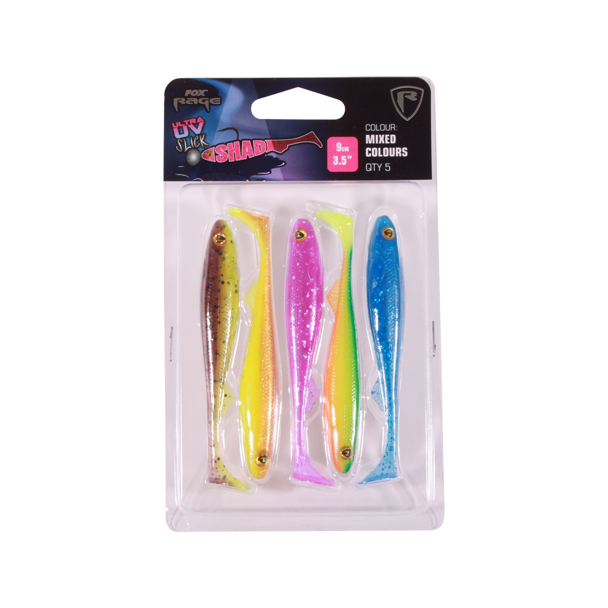 Fox Rage Slick Shad Mixed UV Colour Pack