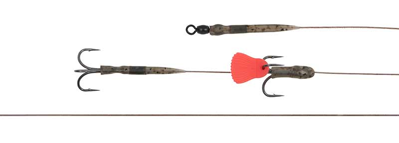 Fox Rage Predator Twin Treble Trace Líder Tamaño 4 (52cm) 