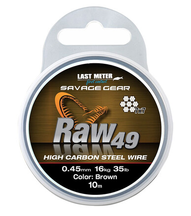 Savage Gear Raw 49 Alambre de Acero (10m)