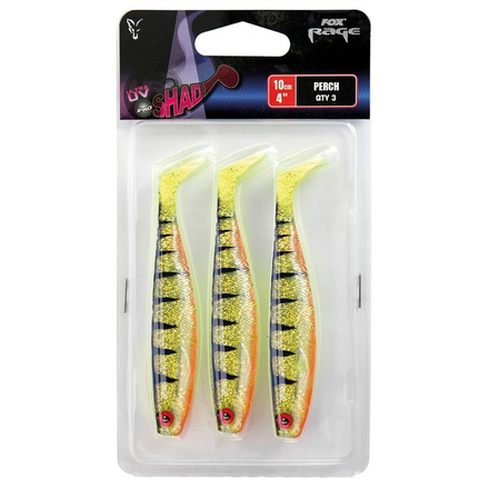 Fox Rage Pro Shad Pack, 10cm (3 piezas)