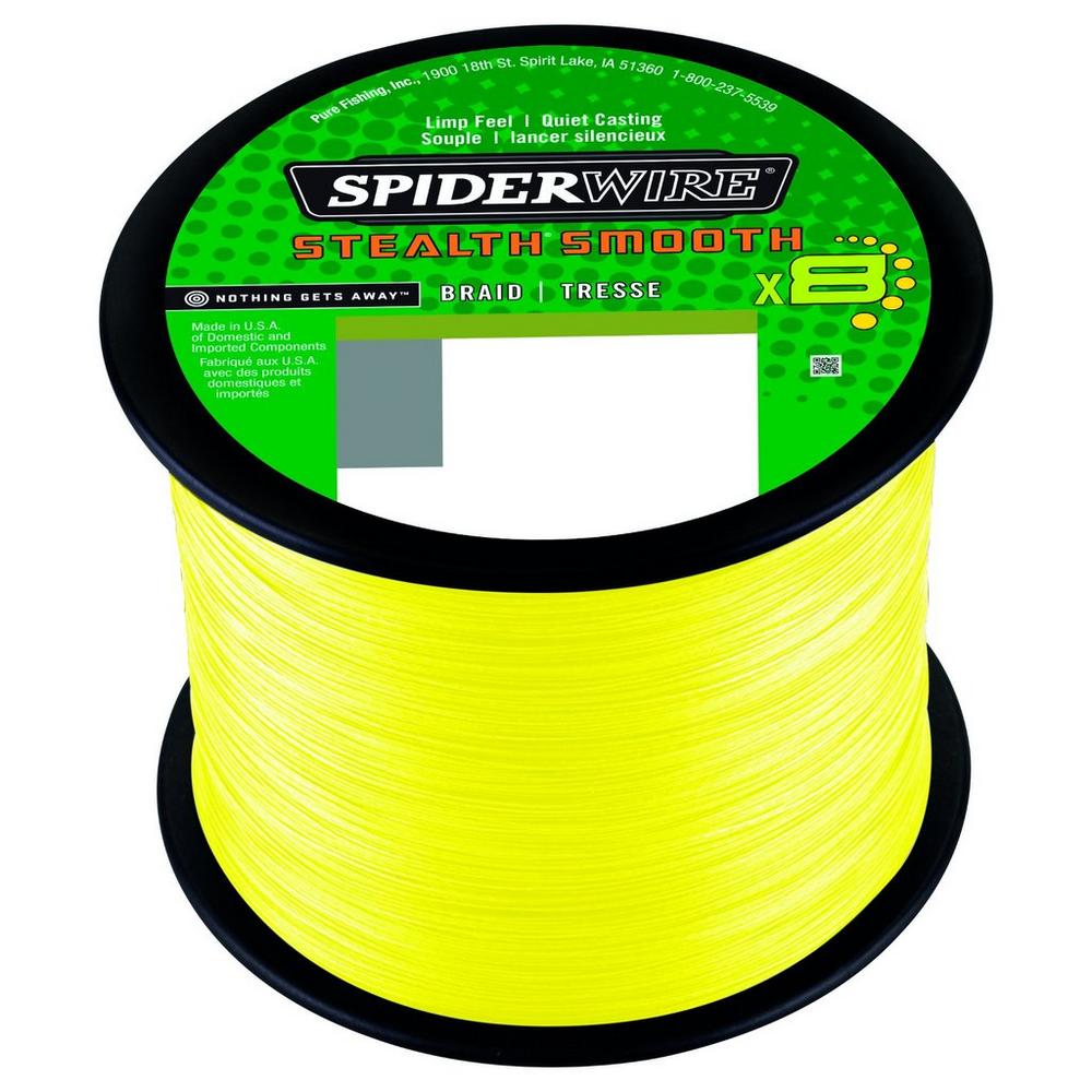 Spiderwire Stealth Smooth 8 Hi-Vis Yellow Línea Trenzada (2000m)