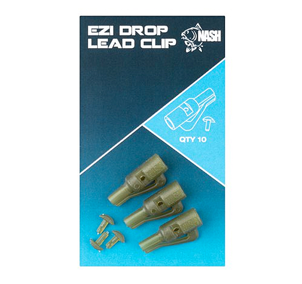 Nash Ezi Drop Clip de Plomo (10 piezas) - Camou Green