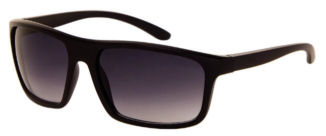 Sport Polarized Gafas de Sol - Marco Negro Mate/ Lentes Gris Gradiente