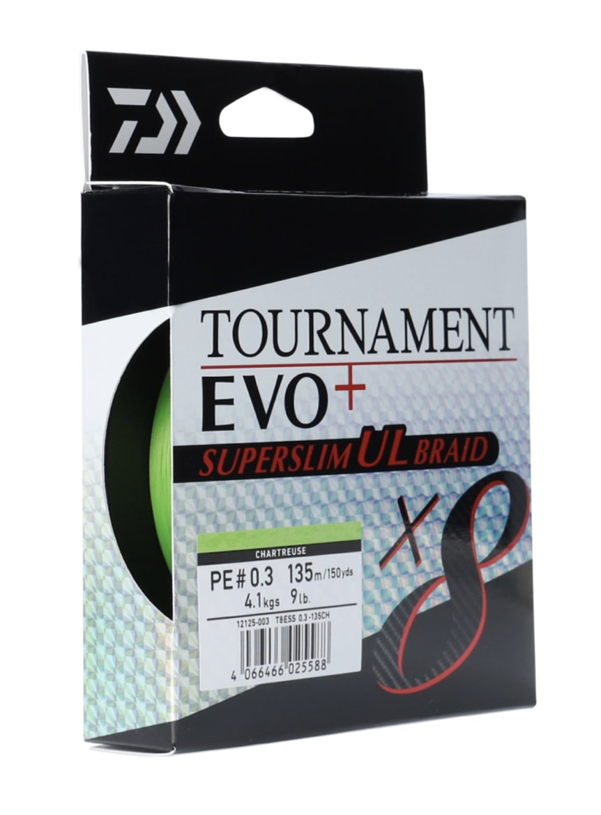 Daiwa Tournament X8 Evo+ Superslim UL Línea Trenzada (135m)