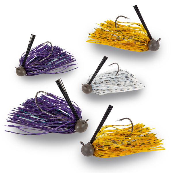 Ultimate Selección de Football Jig con Faldón de Tungsteno (5pcs)