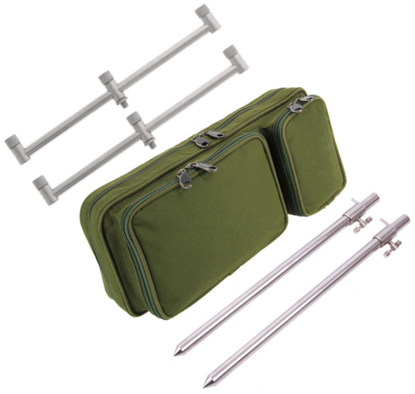 NGT Stainless Barra de Timbre & Palo de Banco Set incluye bolsa de transporte