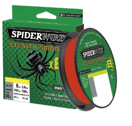 Spiderwire Stealth Smooth 8 Red Línea Trenzada 300 m