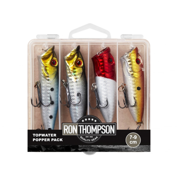 Ron Thompson Topwater Popper Pack en Caja - 4pcs