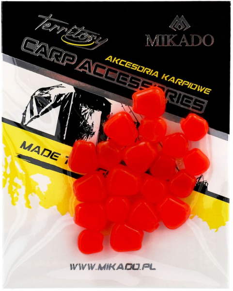 Mikado Maíz Artificial Sinking Sabor Ajo - Fluo Rojo