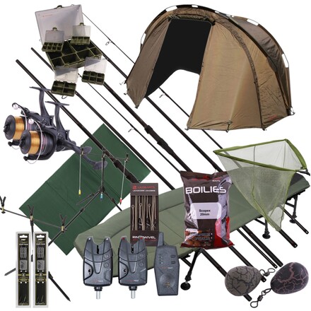 Ultimate Set Mega Completo para Pesca Nocturna de Carpas