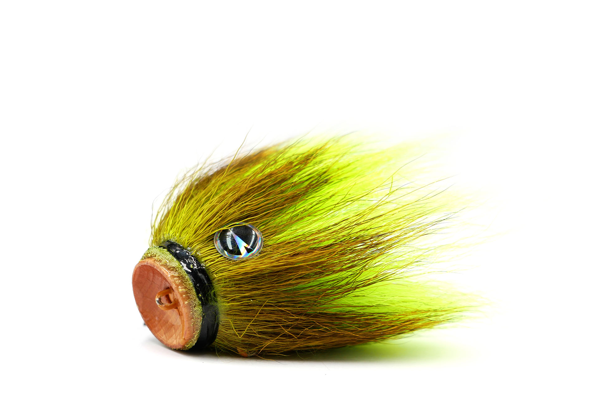 VMC Mustache Shallow Jighead Libre de Plomo (22g) - Chartreuse