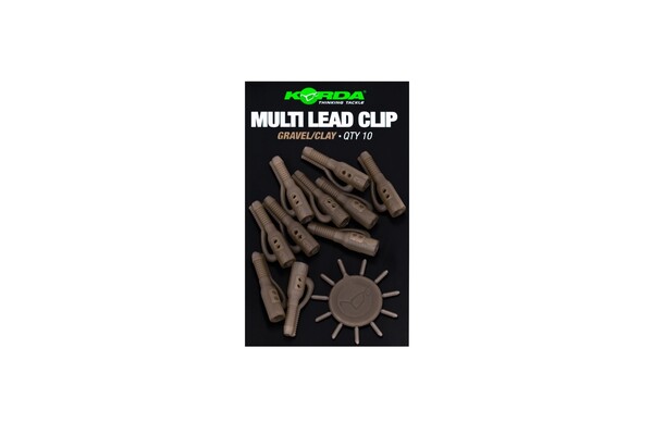 Korda Clip de Plomo Pin (10 piezas) - Gravel/Clay