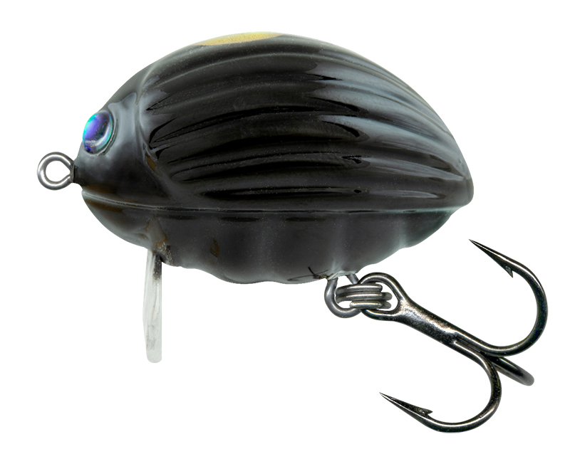 Salmo Lil' Bug 3cm Floating Crankbait - Black Bug