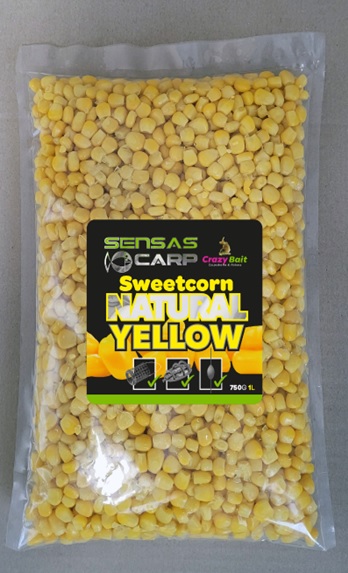 Sensas Carp Sweetcorn Natural Yellow 1000ml