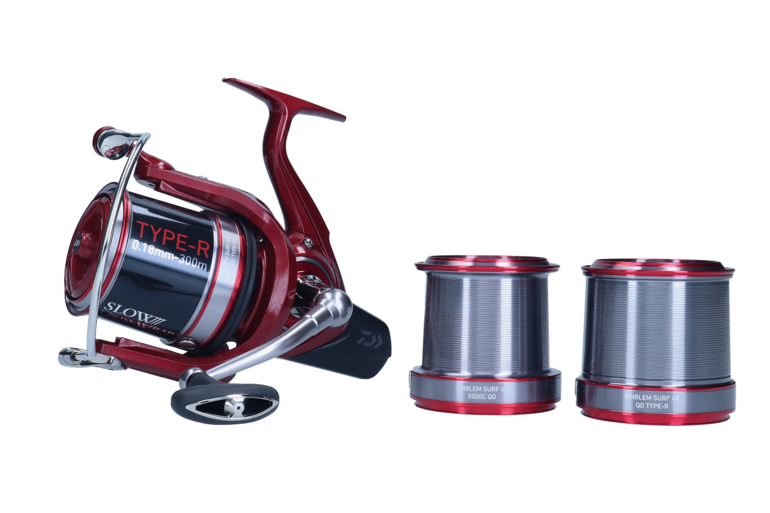 Daiwa 23 Emblem Surf 45 SCW QD Carrete para Mar - QD Type-R