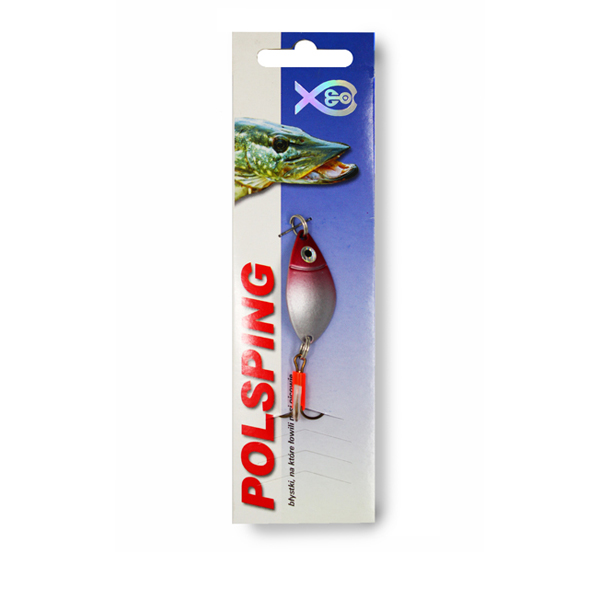 Polsping Alga Cucharilla - Silver Red 7cm 9g