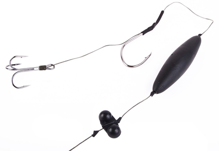 Ultimate Catfish Rig Anzuelo Doble y Sonajero