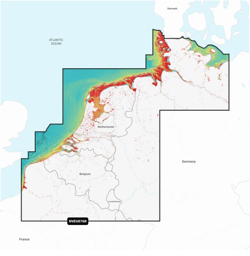 Navionics Vision+ Carta Náutica del Benelux y Alemania Occidental